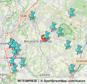 Mappa Via Monteregio, 23880 Casatenovo LC, Italia (5.27563)