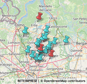 Mappa Via Monteregio, 23880 Casatenovo LC, Italia (10.0835)