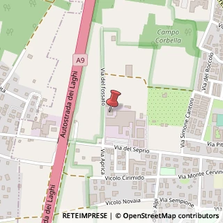 Mappa Via del Fossato, 2, 22074 Lomazzo, Como (Lombardia)