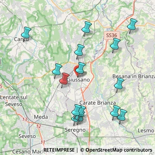 Mappa Piazza San Giacomo, 20833 Giussano MB, Italia (4.55)