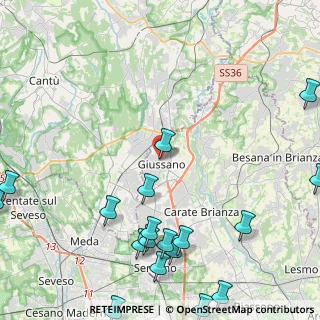 Mappa Via Vincenzo Monti, 20833 Giussano MB, Italia (6.31556)