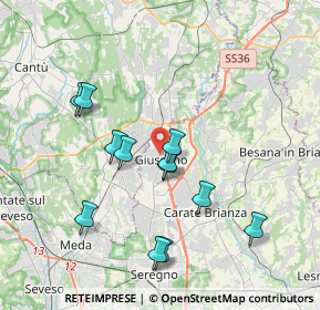 Mappa Via Vincenzo Monti, 20833 Giussano MB, Italia (3.57)