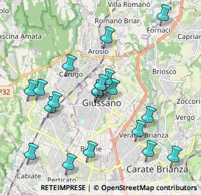 Mappa Piazza San Giacomo, 20833 Giussano MB, Italia (2.02579)