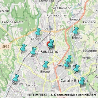 Mappa Via Vincenzo Monti, 20833 Giussano MB, Italia (2.35308)