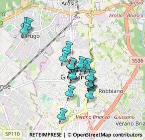 Mappa Piazza San Giacomo, 20833 Giussano MB, Italia (0.751)