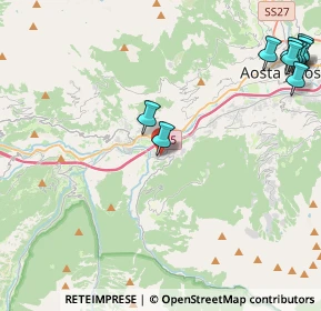 Mappa Frazione Chef Lieu, 11010 Aymavilles AO, Italia (6.27545)