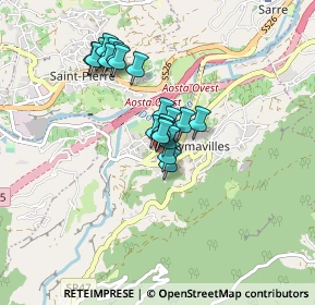Mappa Frazione Chef Lieu, 11010 Aymavilles AO, Italia (0.6155)