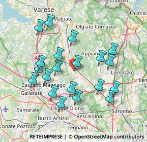 Mappa Via Cesare Beccaria, 21049 Tradate VA, Italia (7.2095)