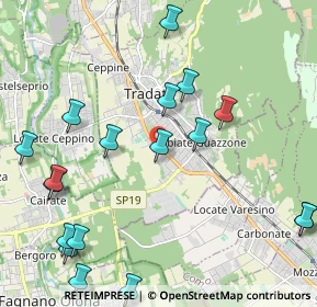 Mappa Via Cesare Beccaria, 21049 Tradate VA, Italia (2.7605)