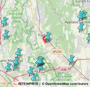 Mappa Via Cesare Beccaria, 21049 Tradate VA, Italia (6.1745)