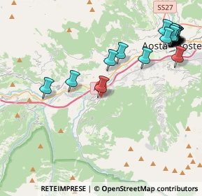 Mappa Localita' Urbains, 11010 Aymavilles AO, Italia (5.325)