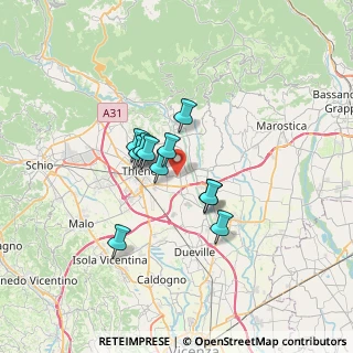 Mappa Via Veronese, 36030 Sarcedo VI, Italia (4.59818)