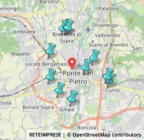 Mappa 24036 Ponte San Pietro BG, Italia (1.63909)