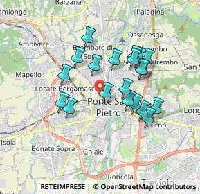 Mappa 24036 Ponte San Pietro BG, Italia (1.511)