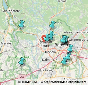 Mappa 24036 Ponte San Pietro BG, Italia (6.76143)