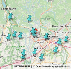 Mappa 24036 Ponte San Pietro BG, Italia (9.02188)