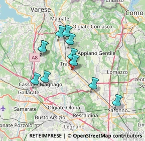 Mappa Via Pogdora, 21049 Tradate VA, Italia (6.33)