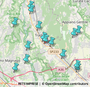 Mappa Via Pogdora, 21049 Tradate VA, Italia (4.44733)