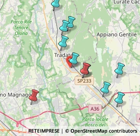 Mappa Via Pogdora, 21049 Tradate VA, Italia (3.89364)