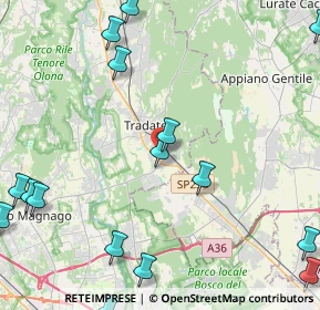 Mappa Via Pogdora, 21049 Tradate VA, Italia (6.759)