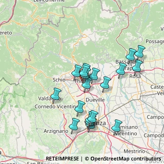 Mappa , 36016 Thiene VI, Italia (13.91526)