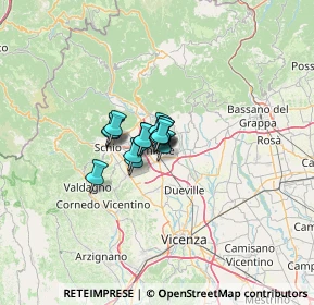 Mappa , 36016 Thiene VI, Italia (5.08714)