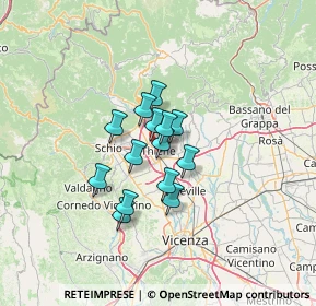 Mappa , 36016 Thiene VI, Italia (8.31214)