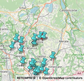 Mappa Via Giacomo Leopardi, 23880 Casatenovo LC, Italia (9.184)