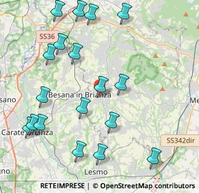 Mappa Via Giacomo Leopardi, 23880 Casatenovo LC, Italia (4.70667)