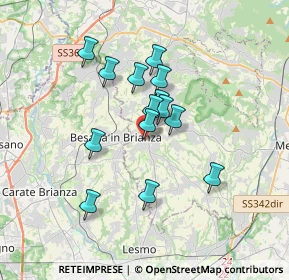 Mappa Via Giacomo Leopardi, 23880 Casatenovo LC, Italia (2.70714)