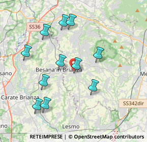 Mappa Via Giacomo Leopardi, 23880 Casatenovo LC, Italia (3.79727)