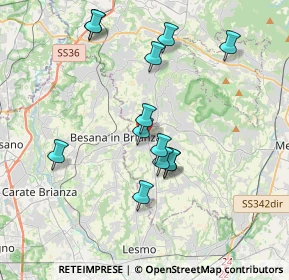 Mappa Via Giacomo Leopardi, 23880 Casatenovo LC, Italia (3.41769)