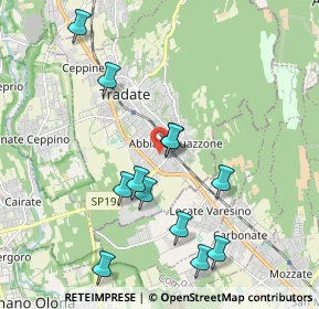 Mappa Via Sabotino, 21049 Tradate VA, Italia (1.98417)