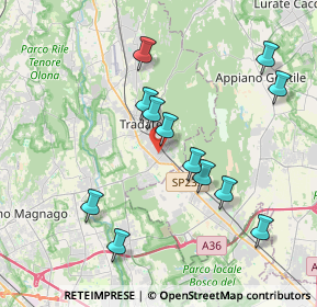 Mappa Via Sabotino, 21049 Tradate VA, Italia (3.82083)