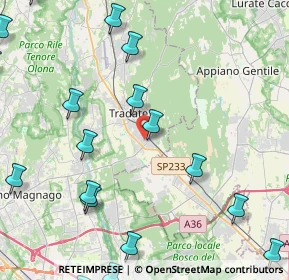 Mappa Via Sabotino, 21049 Tradate VA, Italia (6.444)