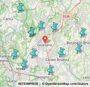 Mappa P.za Lombardi, 20833 Giussano MB, Italia (4.4675)