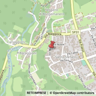 Mappa Via Vergano, 25, 28021 Borgomanero, Novara (Piemonte)
