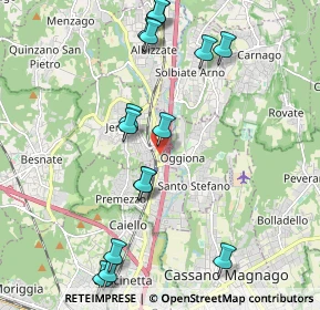 Mappa Via Autostrada, 21040 Jerago Con Orago VA, Italia (2.25867)
