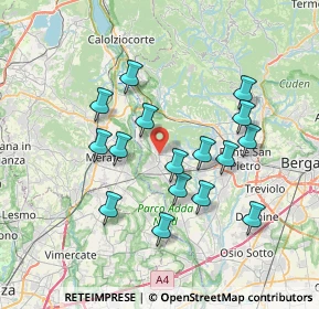 Mappa 24030 Carvico BG, Italia (6.66)