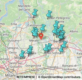 Mappa 24030 Carvico BG, Italia (12.8425)