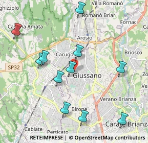 Mappa Via Gioacchino Rossini, 20833 Giussano MB, Italia (2.15364)
