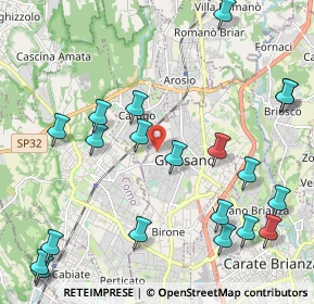 Mappa Via Gioacchino Rossini, 20833 Giussano MB, Italia (2.6)
