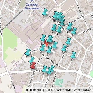 Mappa Via Gioacchino Rossini, 20833 Giussano MB, Italia (0.23333)