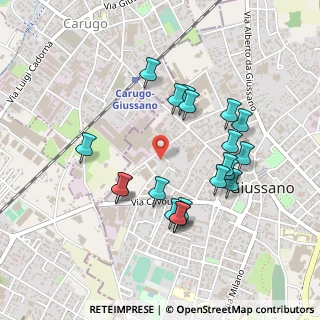 Mappa Via Gioacchino Rossini, 20833 Giussano MB, Italia (0.4445)