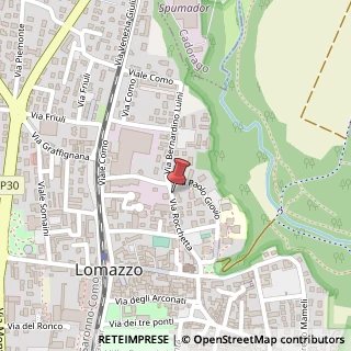 Mappa Via Rocchetta, 18, 22074 Lomazzo, Como (Lombardia)