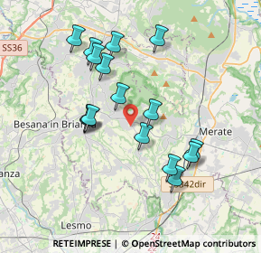 Mappa Via Maria Gaetana Agnesi, 23873 Missaglia LC, Italia (3.42125)