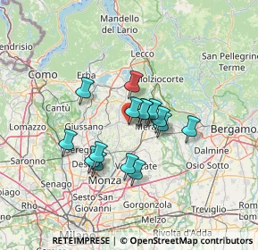 Mappa Via Maria Gaetana Agnesi, 23873 Missaglia LC, Italia (9.80333)