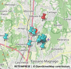 Mappa Via Roma, 21040 Oggiona Con Santo Stefano VA, Italia (1.60833)