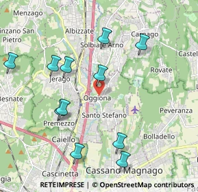 Mappa Via Roma, 21040 Oggiona Con Santo Stefano VA, Italia (2.33667)