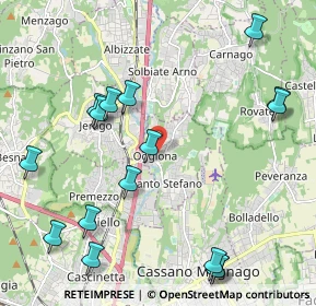 Mappa Via Roma, 21040 Oggiona Con Santo Stefano VA, Italia (2.55125)